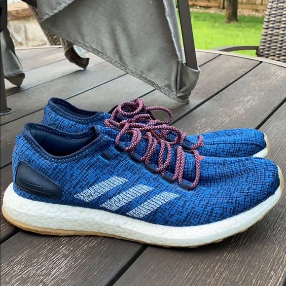 Adidas Shoes Mens 2 Adidas Pureboost Blue Excellent Condition Poshmark